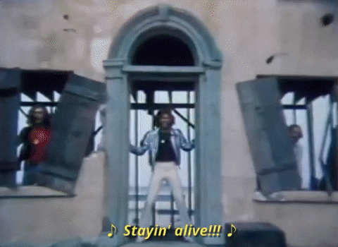 Stayin Alive Gif By Bee Gees Find Share On Giphy