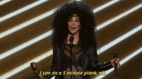 I Can Do A Five Minute Plank GIF by Billboard Music Awards