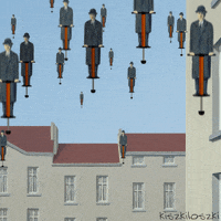 rene magritte animation GIF by Kiszkiloszki