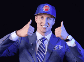 Detroit Pistons Thumbs Up GIF by NBA