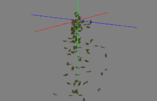 upslon leaves particle folhas particulas GIF