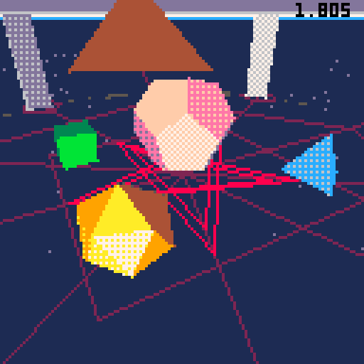 chiptune pixel 3d pico8 dithering GIF