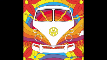 peace and love vw GIF