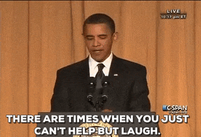 can't help but laugh barack obama GIF by Obama
