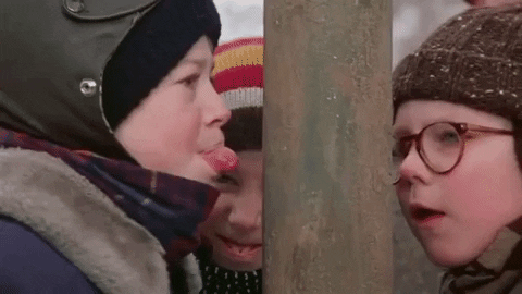 A Christmas Story Tongue GIF by filmeditor