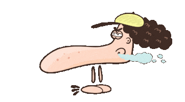 Hay Fever Running Sticker by Careless Doodles