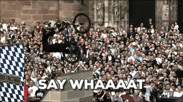 #saywhat #wtf #action #bike #flip #redbull #districtride #nuremberg GIF by Red Bull