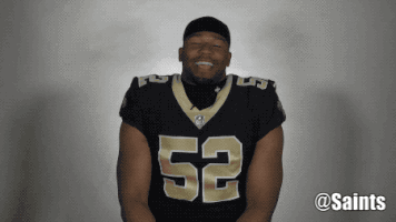 Saints Football Laughing GIF by New Orleans Saints