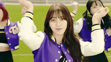 k-pop cheerleader GIF