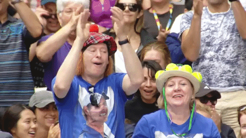 come on clapping GIF by Australian Open