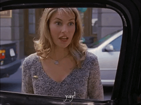 excited madchen amick GIF by Gilmore Girls 