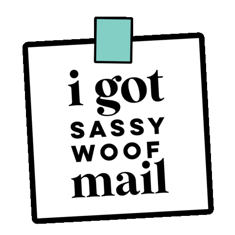 Mail Unboxing Sticker by Sassy Woof