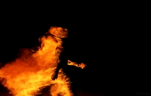 burning daft punk GIF