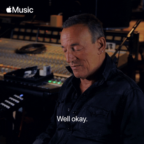 Bruce Springsteen Ok GIF by Apple Music