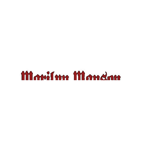 Marilyn Manson Sticker by Blvvsh Studio
