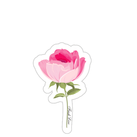 Pink Flower Sticker by Fresh Line