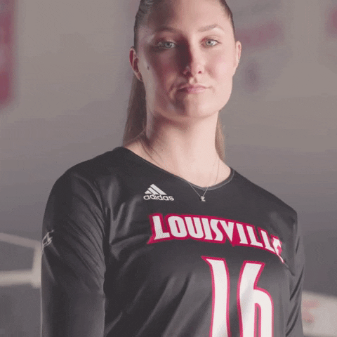 Point Volleyball GIF by Louisville Cardinals
