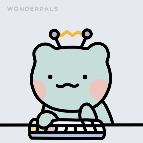 Character Typing GIF by WonderPals