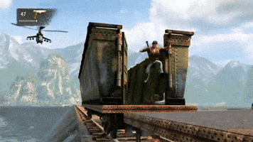 Hanging Nathan Drake GIF