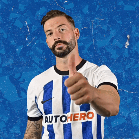 Marvin Plattenhardt Thumbs Up GIF by Hertha BSC