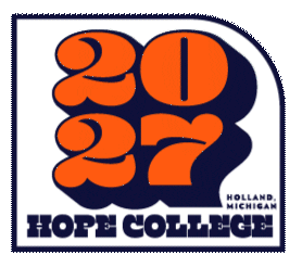 Class Of Orange Sticker by Hope College