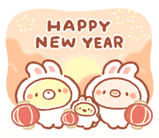 New Year Yearoftherabbit GIF by BREAD TREE