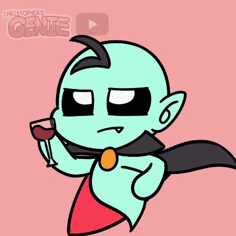 Red Wine Waiting GIF by Christophers Genie