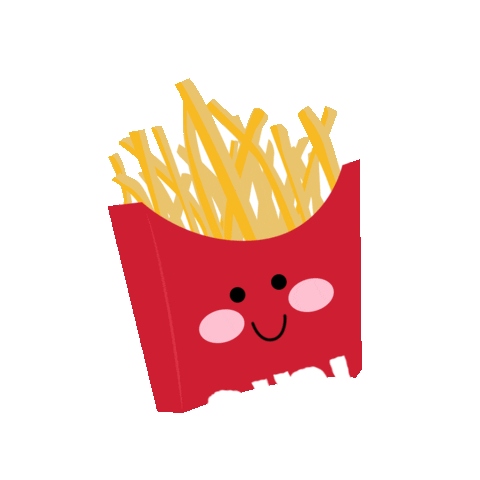 French Fries Food Sticker by Tom Windeknecht for iOS & Android | GIPHY