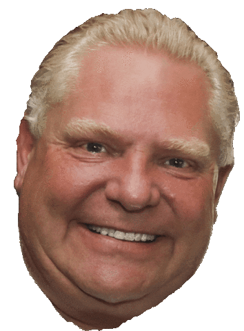 Doug Ford Tyrant Sticker by Adamson Barbecue