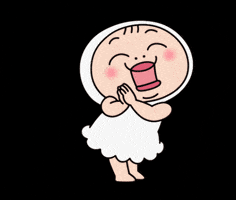 Happy Line Sticker GIF