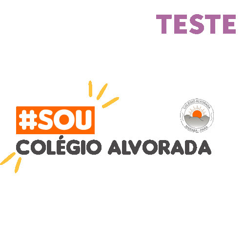 Testecolegio Sticker by Colégio Alvorada