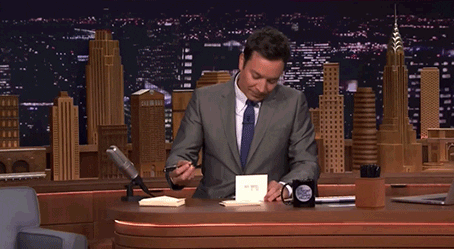  jimmy fallon writing note noted a strongly worded letter GIF