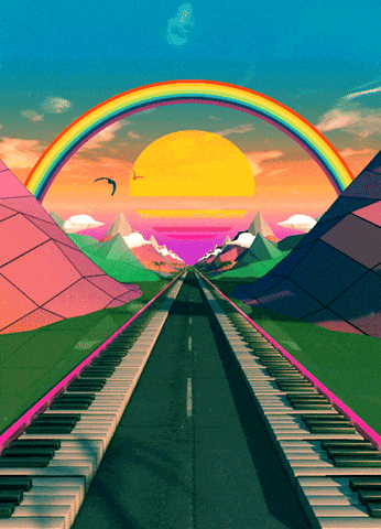 Rainbow Road GIF