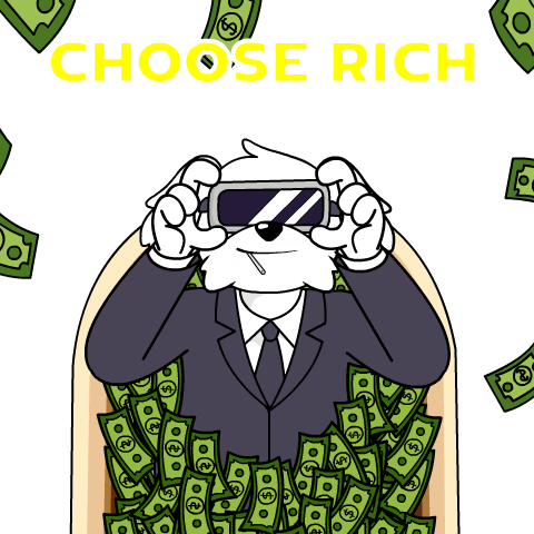 Money Choose Sticker by BoDoggos