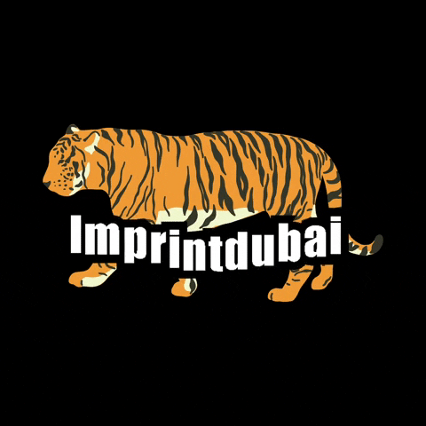 Walking Tiger GIF by IMPRINTDUBAI