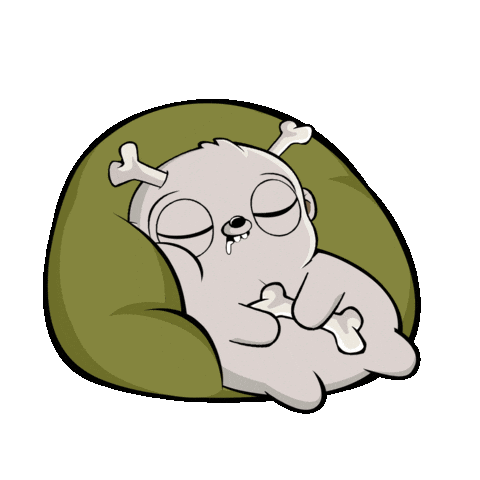 Tired Good Night Sticker by Fugz Official