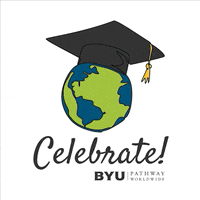 Graduation Celebrate GIF by BYU-Pathway Worldwide