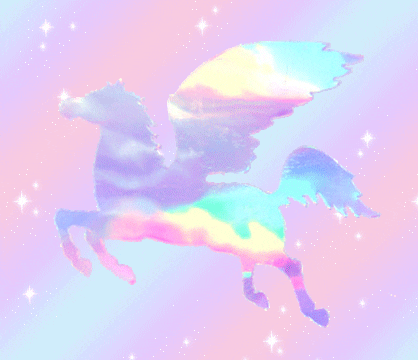 rainbows and unicorns gif