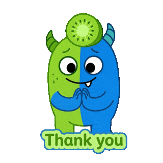 Little Monsters Thank You Sticker