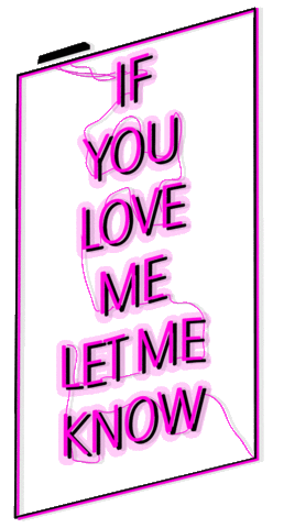 Love Me Neon Sticker by Moxy Hotels