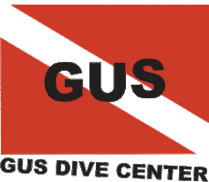 Gus Dive Center Sticker