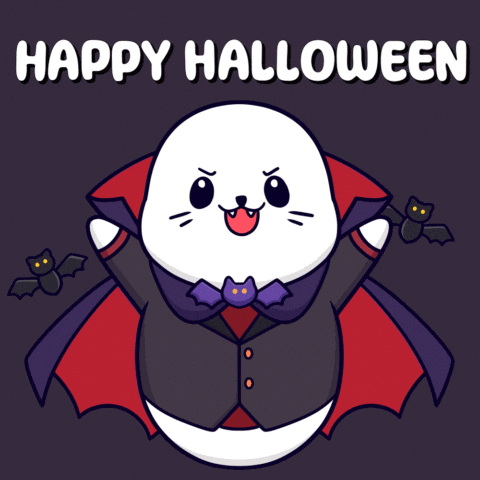 Trick Or Treat Halloween GIF by Sappy Seals