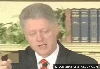 bill clinton shame GIF