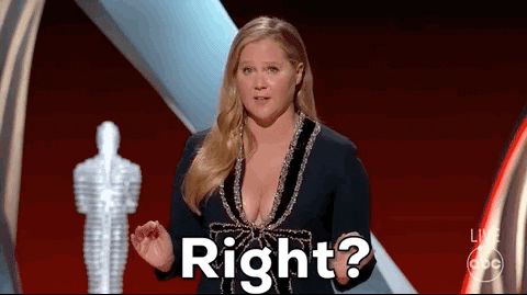 Amy Schumer Oscars GIF by The Academy Awards - Find & Share on GIPHY