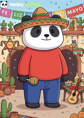 Cinco De Mayo Celebration GIF by Pandu Pandas