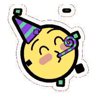 Smiley Face Party Sticker by doozycrew