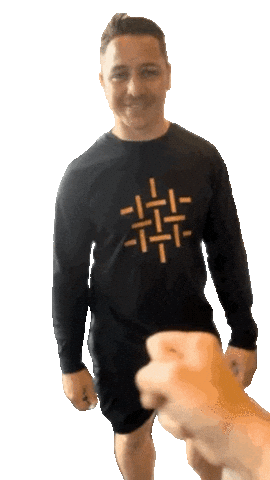 Coach Fist Bump Sticker by gymnasium