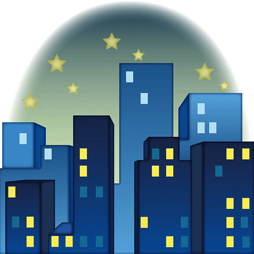 Night Life Stars GIF by emoji® - The Iconic Brand