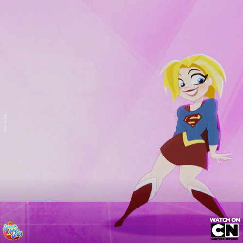 Happy Super Girl GIF by DC