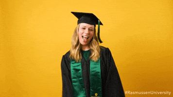 Graduation Confidence GIF by Rasmussen University